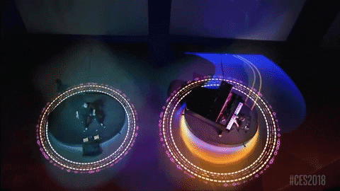 Intel CES keynote generative visuals